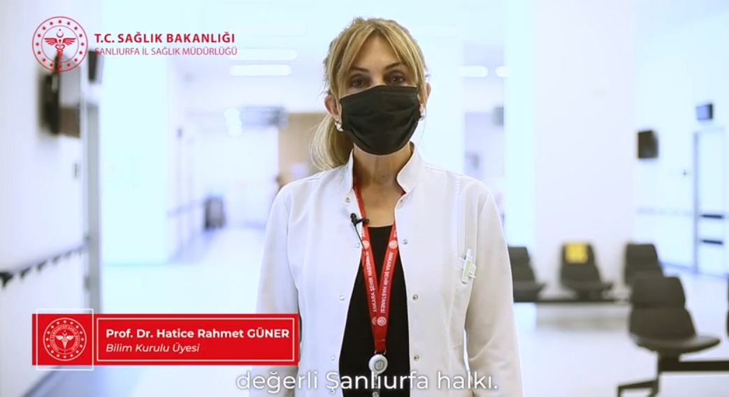 Prof.Dr. Hatice Rahmet GÜNER' in Şanlıurfalılara aşı ile ilgili özel çağrısı.