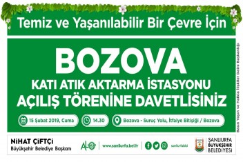 BOZOVA KATI ATIK AKTARMA İSTASYONU HİZMETE