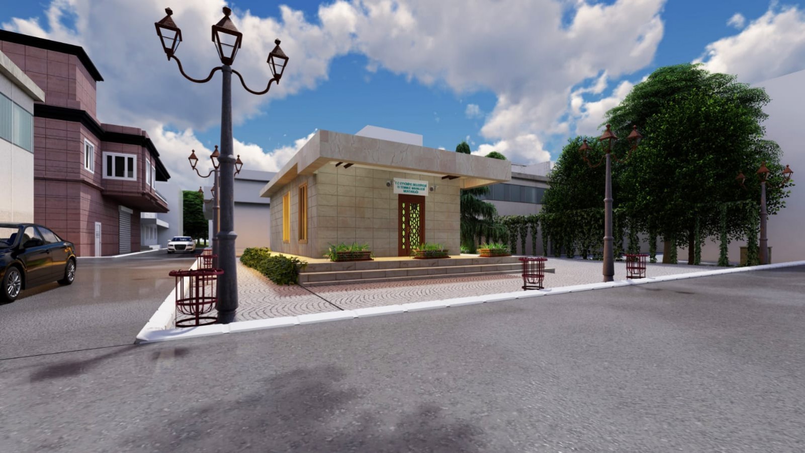 EYYÜBİYE BELEDİYESİ ‘MUHTAR EVİ’YAPIM ÇALIŞMALARINI SÜRDÜRÜYOR.