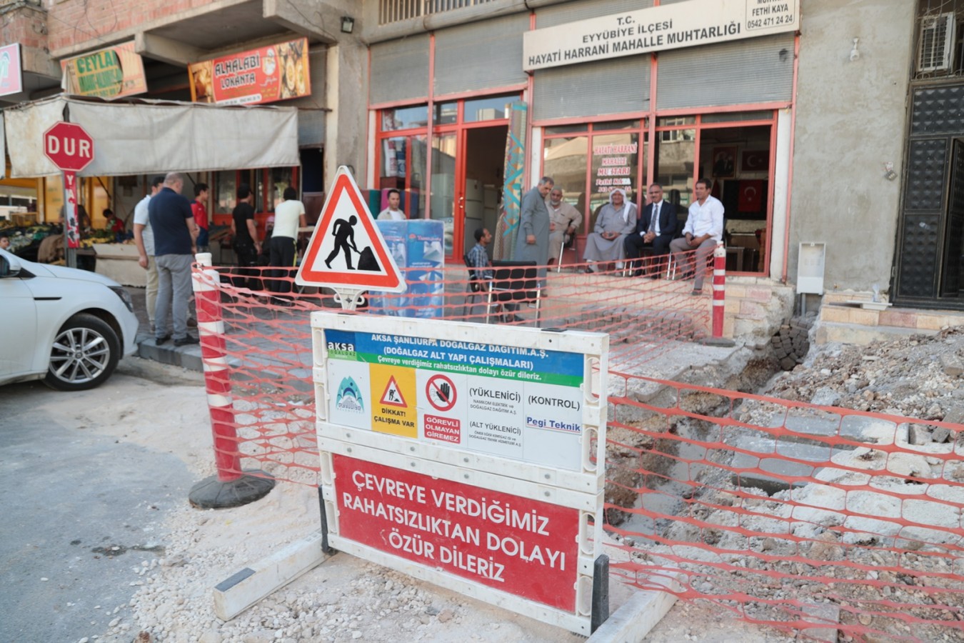 BAŞKAN KUŞ, DOĞALGAZ ÇALIŞMALARINI YERİNDE İNCELEDİ