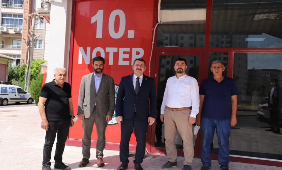 BAŞKAN BAYDİLLİ'DEN 10. NOTERE HAYIRLI OLSUN ZİYARETİ