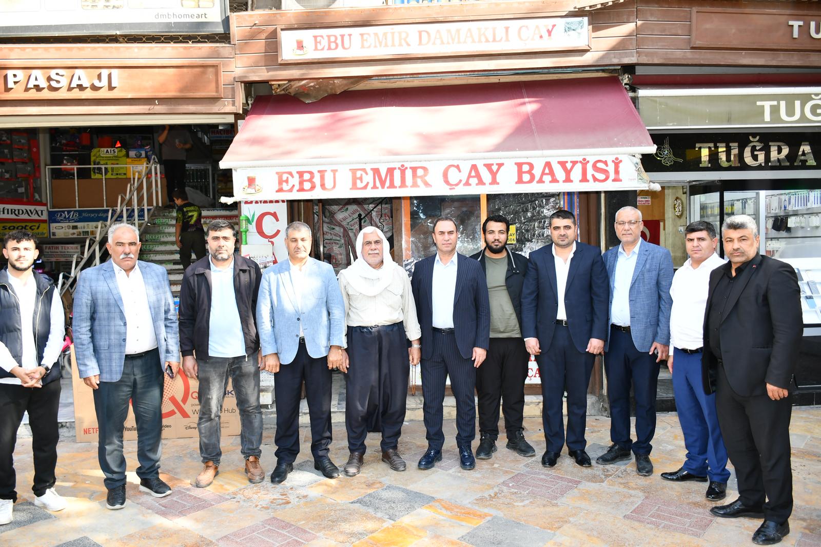 BAŞKAN ELGÜN PASAJ ESNAFINI ZİYARET ETTİ.